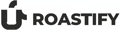 Roastify | tycoonstory media Best partners for coffee brand development - roastify logo, a coffee roasting and subscription service, ideal for creating and scaling a successful coffee brand.