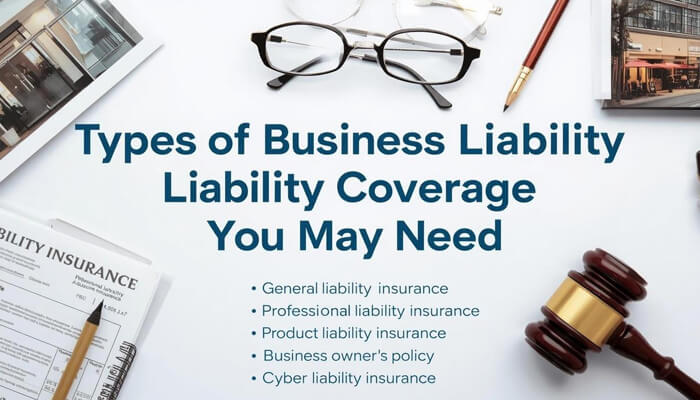 Types of business liability coverage you may need | tycoonstory media Types of business liability insurance coverage including general liability, professional liability, product liability, and cyber liability