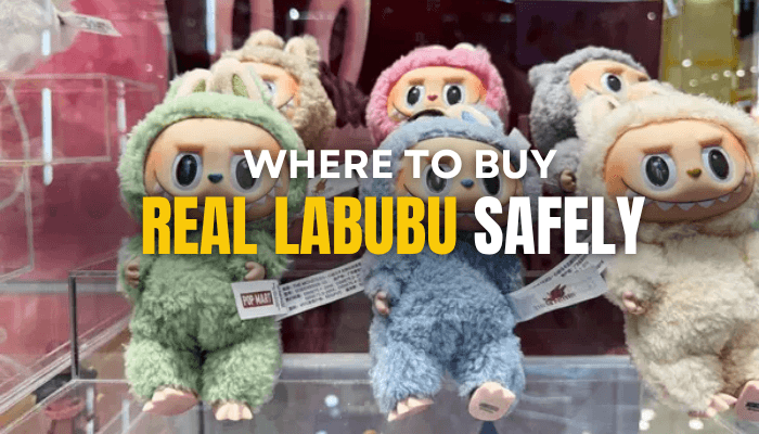 How to tell if labubu is real - tycoonstory | tycoonstory media Find out where to buy real labubu dolls safely with this guide. The image shows a selection of authentic labubu dolls in a display case, helping buyers identify genuine items.