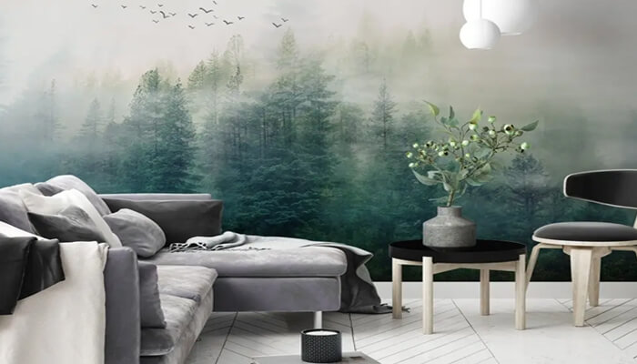 Forest wallpaper styles that add depth to small rooms | tycoonstory media Forest wallpaper styles that add depth to small rooms