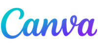 Canva | tycoonstory media Canva logo in a teal-to-purple gradient script font, representing the brand