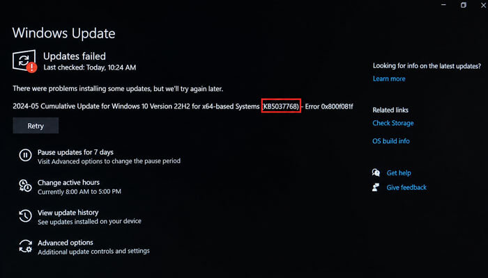 Find the failed windows update kb number - tycoonstory | tycoonstory media How to fix windows update error showing failed update and error code on windows screen