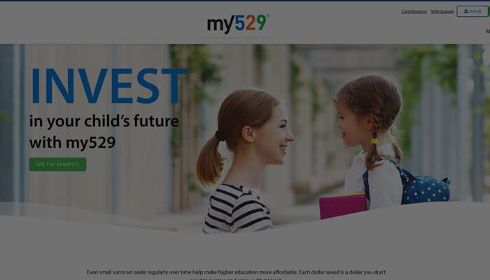 Utah my529 official plan homepage screenshot. | tycoonstory media Utah my529 official plan homepage screenshot.
