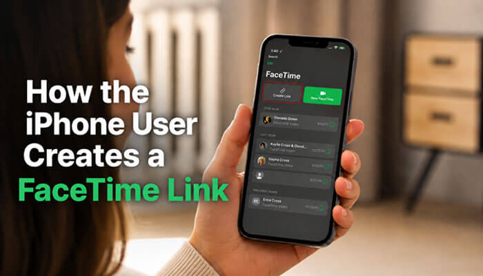 How the iphone user creates a facetime link - tycoonstory | tycoonstory media How to use facetime on android guide showing an iphone user creating a facetime link so android users can join apple video calls through chrome or edge.