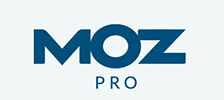 Moz | tycoonstory media Moz pro logo in blue on a light background