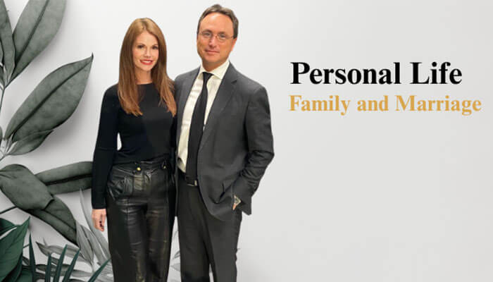 Personal life family and marriage - tycoonstory | tycoonstory media Brandon fugal net worth themed image featuring brandon fugal with his wife during a formal portrait session, highlighting the personal life, family background, marriage, luxury lifestyle, and financial success of the utah real estate billionaire and skinwalker ranch owner in 2026.