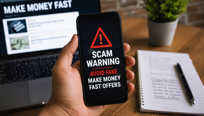 Scam warning avoid fake make money fast offers - tycoonstory | tycoonstory media How to make 2500 fast safely by avoiding fake make money fast offers, online scams, and fraudulent income schemes