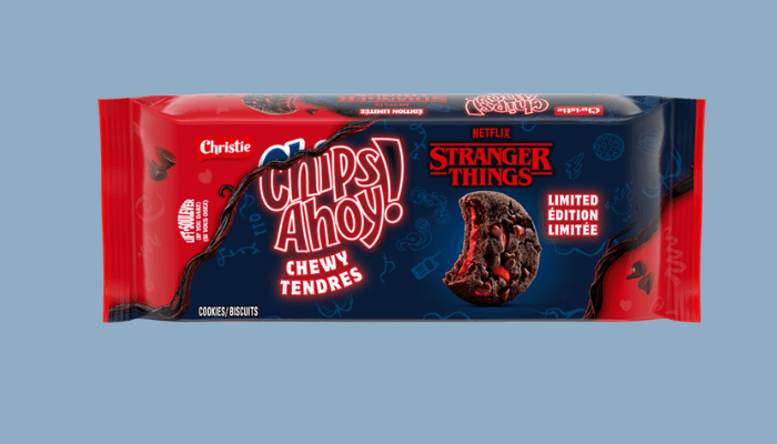 Chips ahoy x stranger things | tycoonstory media Chips ahoy x stranger things limited edition packaging featuring themed cookies, demonstrating successful pr campaigns that tie pop culture to brand engagement.