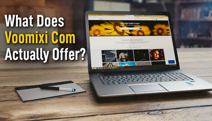 What does voomixi com actually offer? - tycoonstory | tycoonstory media Voomixi com content platform research image showing laptop website interface, digital features, article categories, and online browsing insights.