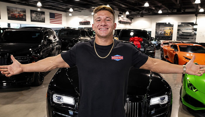 Why stevewilldoit still has strong earning power - tycoonstory | tycoonstory media Steve will do it net worth image showing luxury cars, creator success, strong earning power, and influencer lifestyle