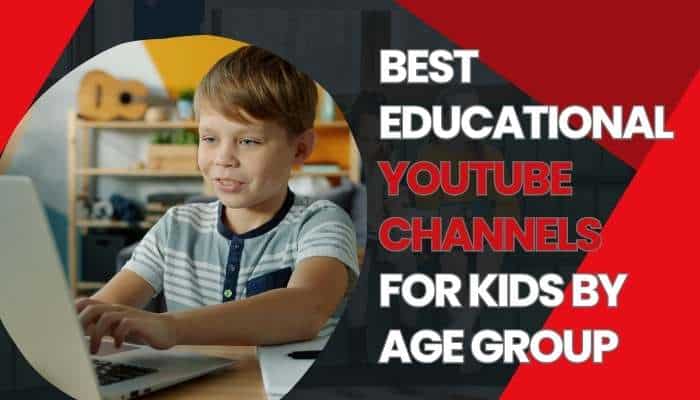 Best educational youtube channels for kids 1 | tycoonstory media Best educational youtube channels for kids by age group featuring a young student using a laptop for age-appropriate educational videos and interactive learning