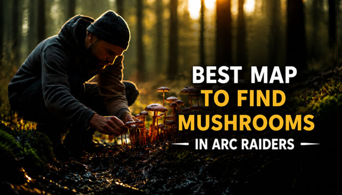 Best mushroom locations in arc raiders - tycoonstory | tycoonstory media Player scouting forest floor mushrooms arc raiders locations — damp woodland harvesting mushrooms arc raiders to farm rare spawn points and top resource guide.
