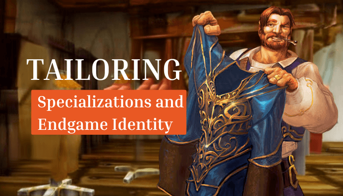 Classic wow tailoring guide - tycoonstory | tycoonstory media Classic wow tailoring guide showcasing a tailor holding an intricately designed high-level robe, highlighting tailoring specializations and endgame crafting identity within the classic wow tailoring guide progression system.