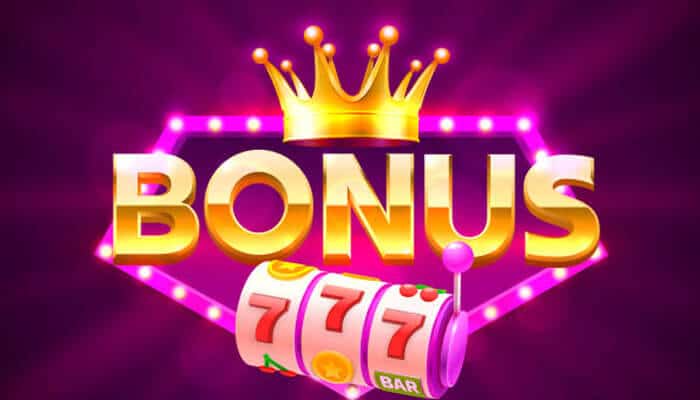 Bonuses look great until you read the terms | tycoonstory media Online casino bonus promotion featuring a slot machine with 777 symbols, a golden crown, and bright neon lights, representing welcome offers, free spins, and casino rewards.