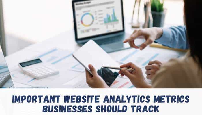 How can businesses benefit from using analytics on their website 2 | tycoonstory media How can businesses benefit from using analytics on their website? Team reviewing website performance metrics, charts, and reports on a laptop and tablet.