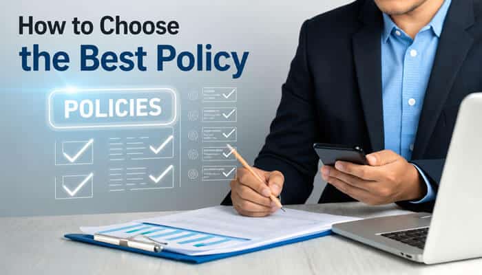 How to choose the best policy - tycoonstory | tycoonstory media A return of premium life insurance policy is compared by a professional reviewing coverage options, benefits, and policy terms.