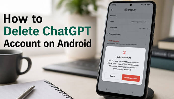How to delete chatgpt account on android - tycoonstory | tycoonstory media How to delete chatgpt account on android – mobile step-by-step guide with deletion confirmation screen.