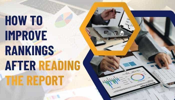 How to improve rankings after reading the report | tycoonstory media Seo keyword ranking report analysis showing strategies to improve keyword rankings and organic search visibility.