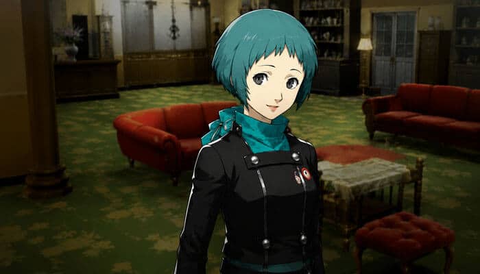 How to unlock the mutatsu social link - tycoonstory | tycoonstory media Blue-haired persona 3 reload character standing in a lounge during the mutatsu social link storyline.