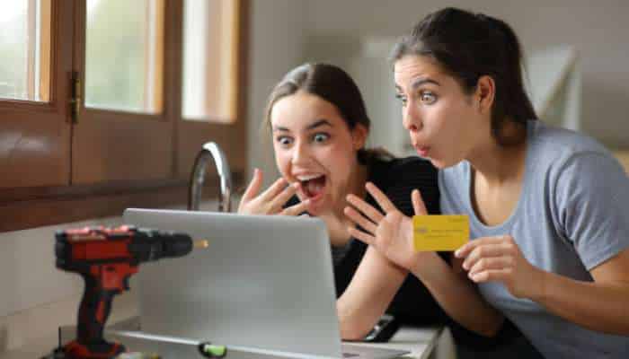 Instaservice | tycoonstory media Instaservice scaling home maintenance subscriptions concept showing customers reacting to online home service booking on a laptop, representing fast ai-driven maintenance subscription experiences.