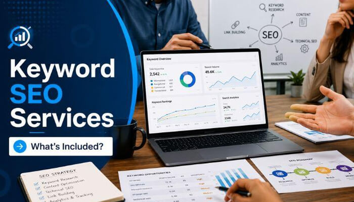 Professional seo experts analyzing keyword data for website growth | tycoonstory media Professional seo experts analyzing keyword data for website growth
