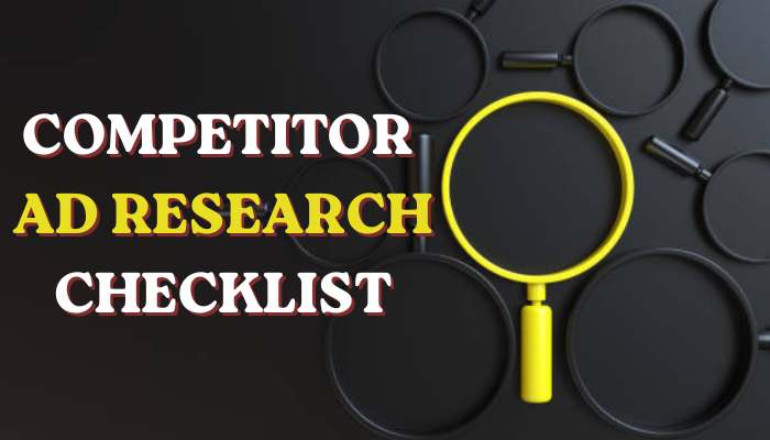 Meta ads library 1 | tycoonstory media Meta ads library competitor ad research checklist for analyzing ad copy, creatives, targeting strategies, and campaign trends