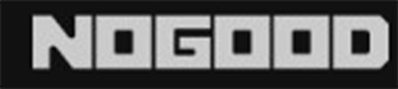 Nogood | tycoonstory media Nogod logo in bold, light-gray block letters on a dark background