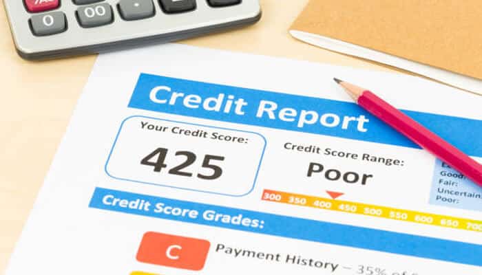 How can credit report errors affect consumers? | tycoonstory media Credit report showing a poor credit score, illustrating how reporting errors can affect consumer rights, loan approvals, interest rates, and financial opportunities.