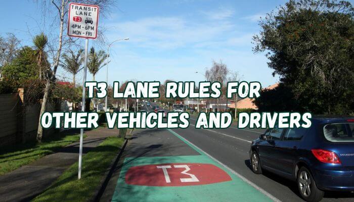 T3 lane rules for other vehicles and drivers 1 | tycoonstory media Who is allowed to use a t3 lane without restriction guide showing a marked t3 transit lane, road sign and vehicle during operating hours.