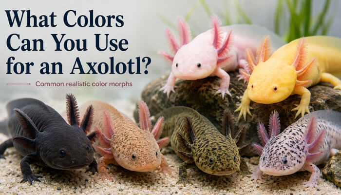 What colors can you use for an axolotl - tycoonstory | tycoonstory media Axolotl coloring page concept showing multiple axolotl color morphs including wild, albino, golden, and leucistic forms displayed in a natural habitat setting.