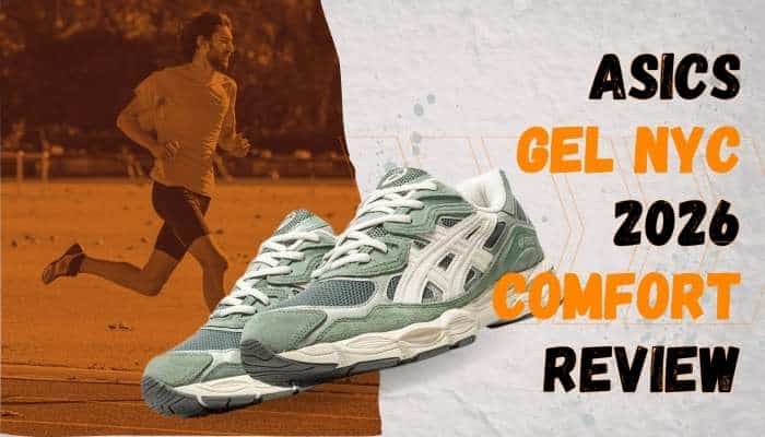 Asics gel nyc 1 | tycoonstory media Asics gel nyc 2026 comfort review featuring the green colorway, highlighting cushioned design for daily wear and walking.