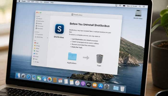 Before you uninstall shotscribus on mac 1 | tycoonstory media How uninstall shotscribus software in mac by preparing your mac before removal, including quitting the app, checking finder, and reviewing related files.