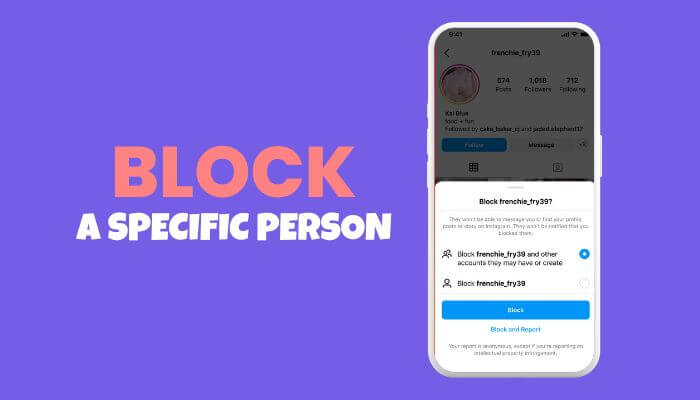 Block a specific person 1 | tycoonstory media How to hide your following list on instagram without private account by blocking a specific person using instagram privacy settings.