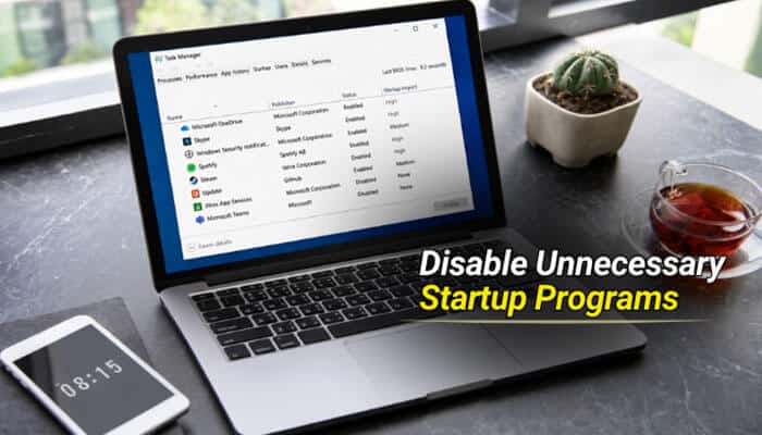 Disable unnecessary startup programs - tycoonstory | tycoonstory media How to fix slow startup on windows by disabling unnecessary startup programs through task manager to reduce boot time, improve system performance, and accelerate windows 10 and windows 11 startup.