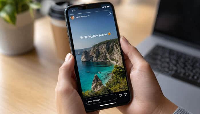 Does instagram notify when you screenshot a story - tycoonstory | tycoonstory media Does instagram notify when you screenshot instagram stories and posts showing a user viewing social media content on a mobile phone.