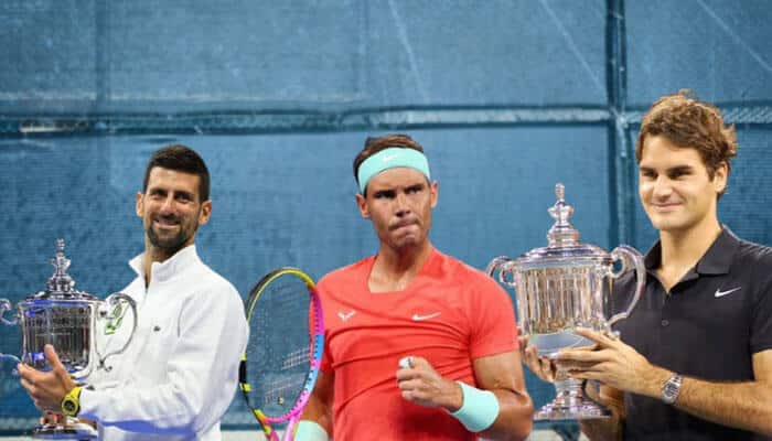 Federers greatest rivalries - tycoonstory | tycoonstory media Roger federer and bill rogers featuring tennis legends with iconic championship trophies, showcasing career achievements, rivalries, victories, and lasting impact on tennis history