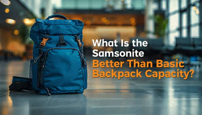 What is the samsonite better than basic backpack capacity? - tycoonstory | tycoonstory media Samsonite better than basic backpack capacity overview showing spacious storage, organized compartments, and travel-friendly features designed to carry daily essentials, laptops, and accessories.