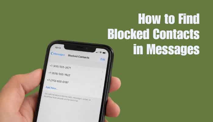 How to find blocked contacts in messages | tycoonstory media How to find blocked numbers on iphone through the messages app by viewing the blocked contacts list in ios settings.