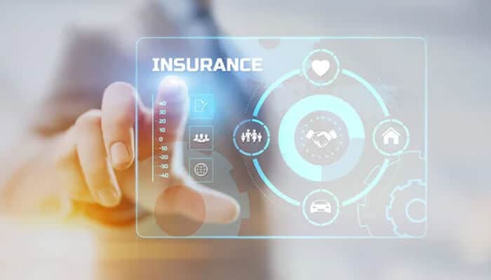 What it takes to deploy this properly | tycoonstory media A hand interacting with a digital insurance dashboard showing policy coverage, claims workflow, and customer network icons, demonstrating how conversational ai enhances insurance processes through intelligent automation and real-time data interaction.
