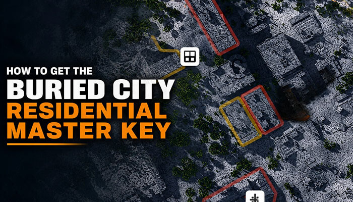 How to get the buried city residential master key - tycoonstory | tycoonstory media Buried city residential master key guide showing possible spawn locations, searchable buildings, and loot areas where players can find the residential master key in arc raiders.