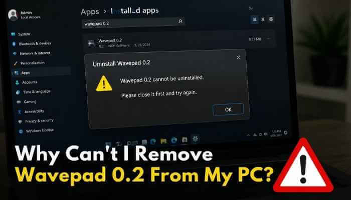 Why can't i remove warepad0. 2 from my pc - tycoonstory | tycoonstory media Why can't I Remove Warepad0.2 From My PC error showing on Windows uninstall settings with a warning message that Warepad 0.2 cannot be removed.