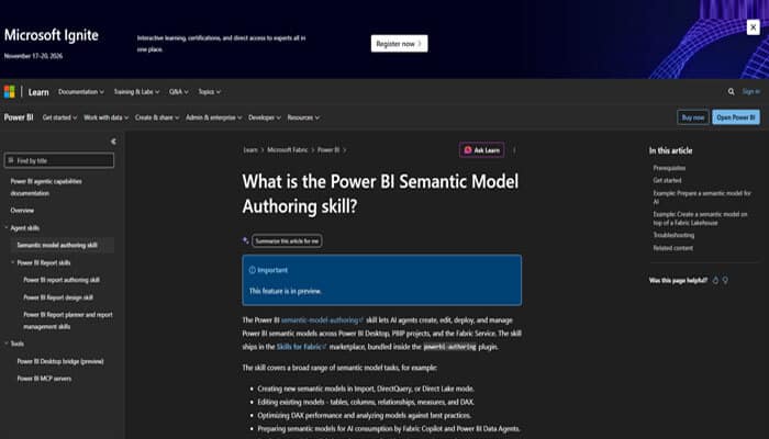 Power bi semantic model authoring skill: developer agent for models | tycoonstory media Ai agents for power bi supported by semantic model authoring tools for creating and managing data models used in ai-powered analytics.