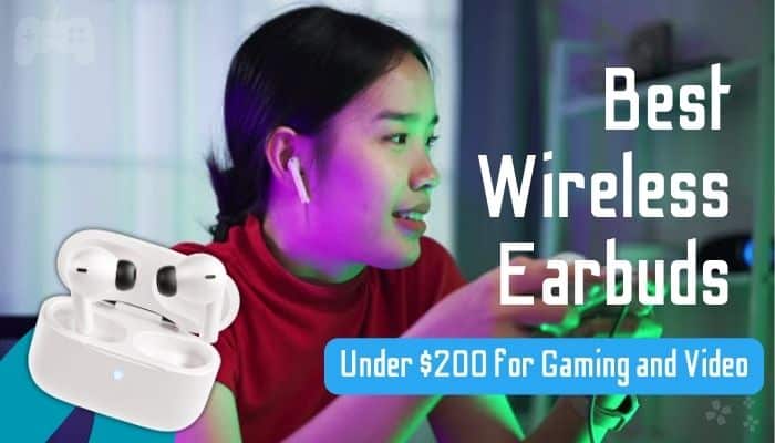 Best wireless earbuds under 0 in 2024 - tycoonstory | tycoonstory media Best wireless earbuds under 0 in 2024 featuring a gamer wearing wireless earbuds alongside earbuds in a charging case for gaming and video.