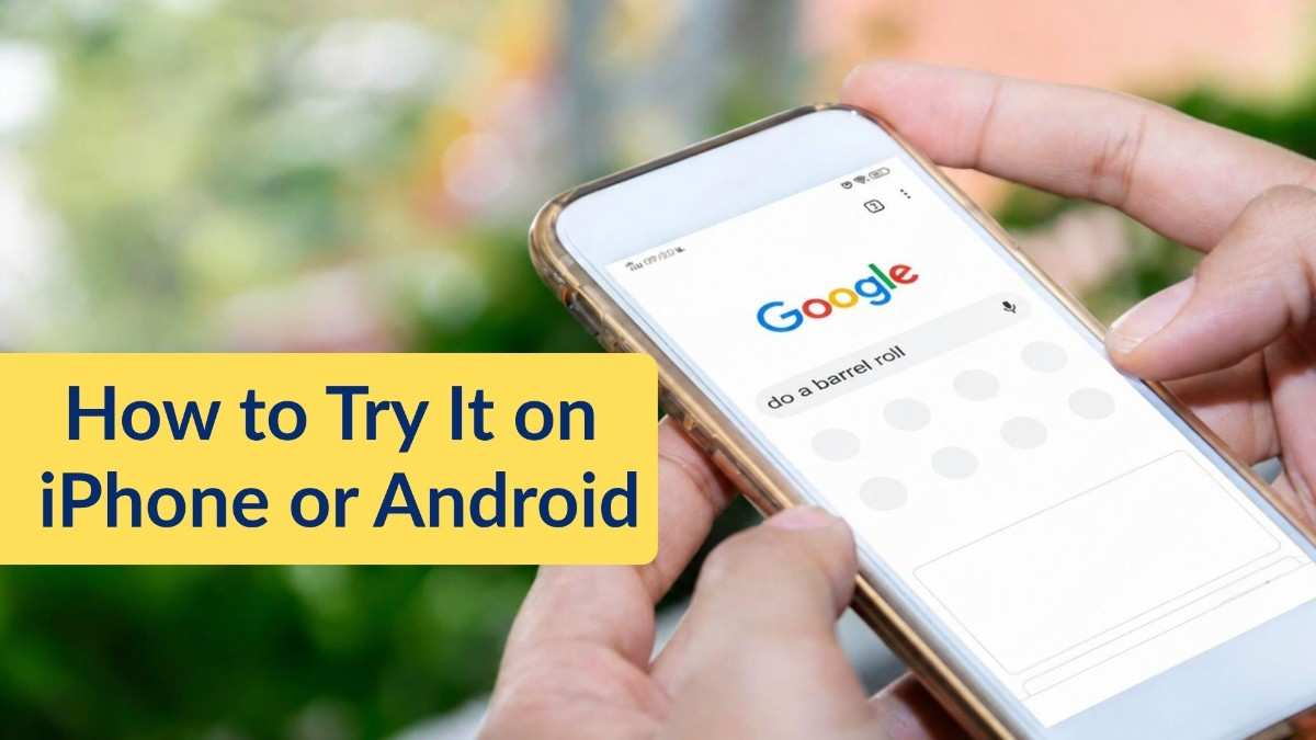Do a barrel roll - tycoonstory | tycoonstory media Do a barrel roll google easter egg shown on a smartphone search screen, demonstrating how to try the fun rotating google trick on iphone or android.