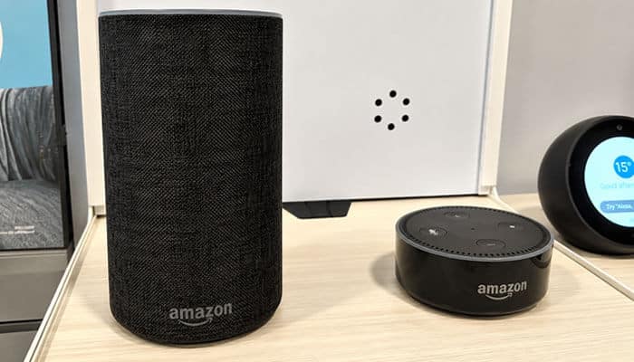 Is amazon alexa business available in india? - tycoonstory | tycoonstory media Amazon alexa business devices including echo smart speakers and an echo show, illustrating alexa-enabled hardware for connected business environments.