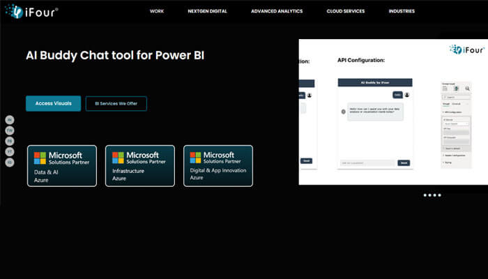 Ai buddy by ifour: branded chat inside power bi | tycoonstory media Ai agents for power bi using an ai buddy chat interface to help users ask questions and interact with report data conversationally.