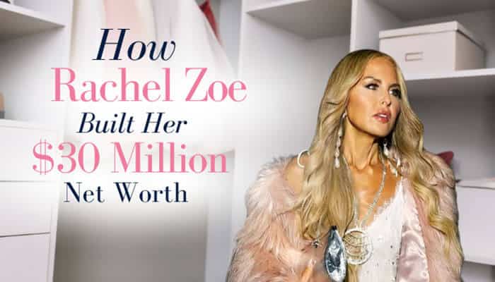 How rachel zoe built her million net worth - tycoonstory | tycoonstory media Rachel zoe net worth graphic featuring a glamorous blonde fashion figure and headline explaining how styling, television, fashion brands, and media ventures built a million fortune.