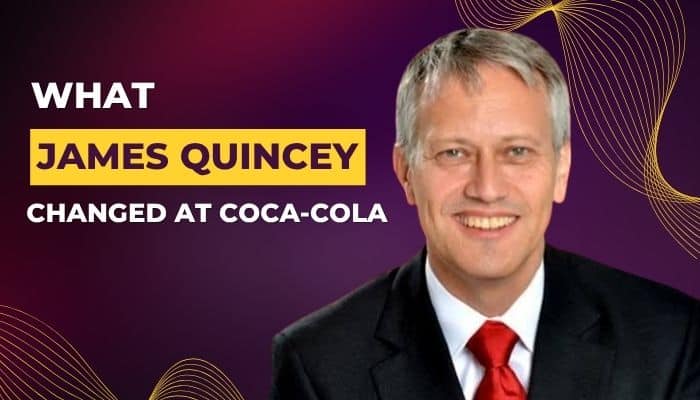 James quincey and sarah london - tycoonstory | tycoonstory media James quincey and sarah london leadership article image featuring james quincey and highlighting the changes he introduced at coca-cola.