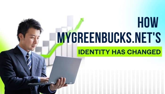 Kenneth mygreenbucks. Net- tycoonstory | tycoonstory media Kenneth mygreenbucks. Net identity change illustrated by a professional using a laptop beside an upward growth chart and mygreenbucks. Net branding.