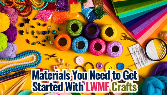 Materials you need to get started with lwmfcrafts - tycoonstory | tycoonstory media Lwmfcrafts materials collection featuring colorful yarn, paper, buttons, ribbons, and diy supplies for creative handmade family craft projects.